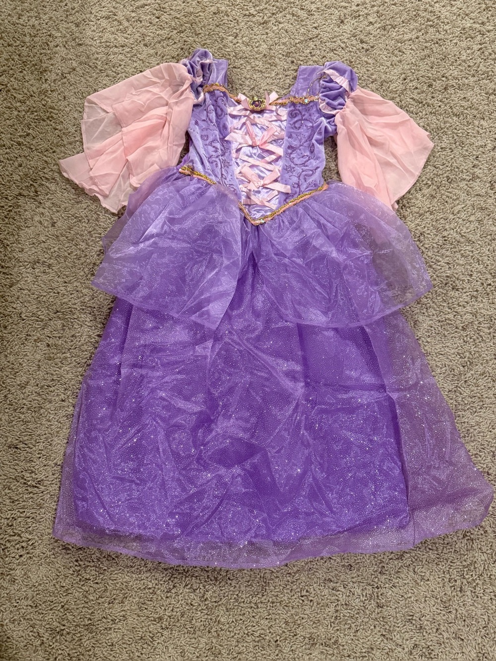 Disney Rapunzel Costume Dress - Approx. Size 8 or 10